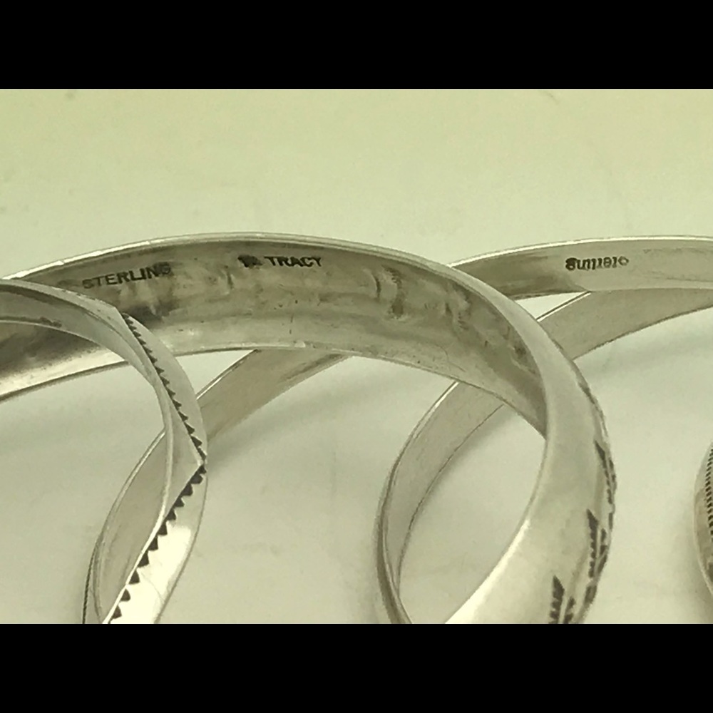 sOLD Native American Sterling bangles - Picture 6 of 15
